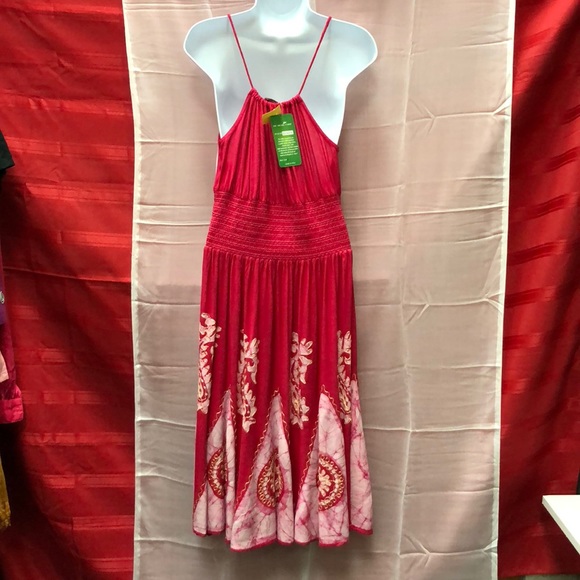 NWT Cherry Red Batik Dress - Picture 4 of 7